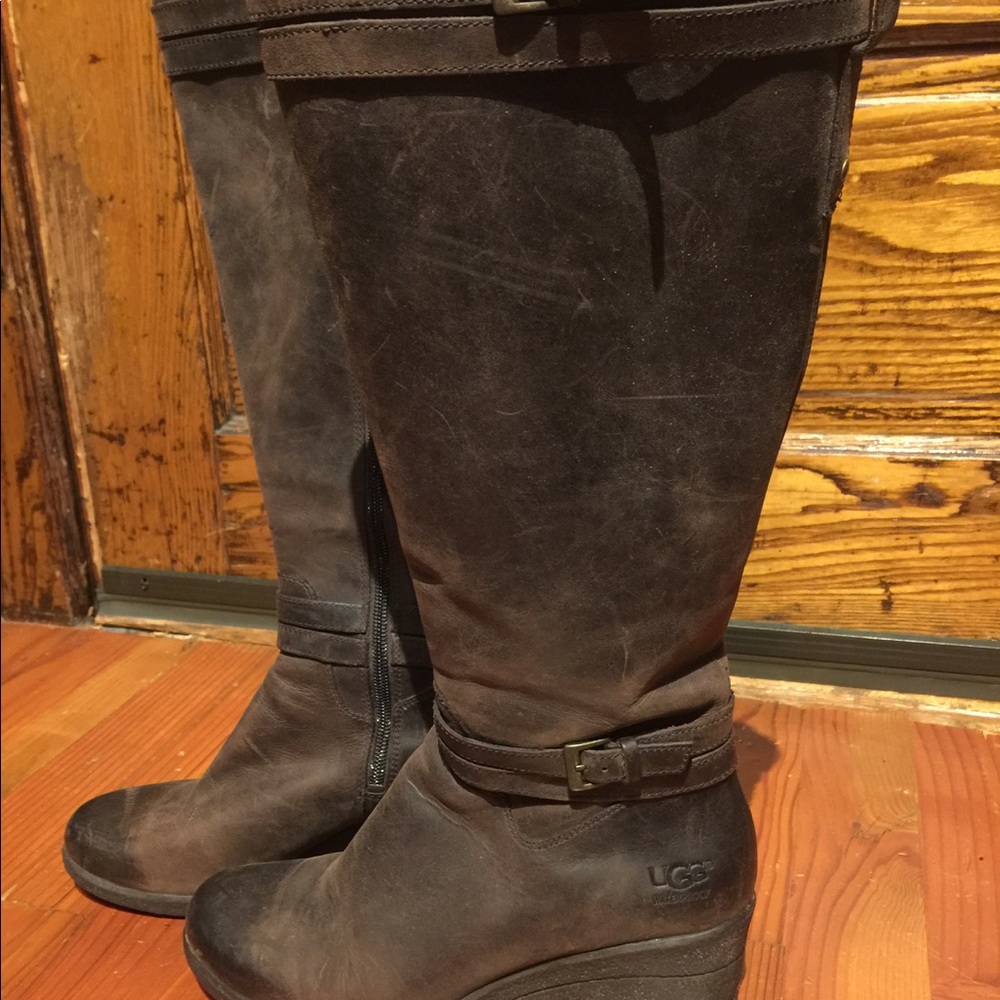 Brown UGG wedges